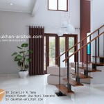 Gambar 3D Interior Ruang Tamu Rumah Modern Minimalis 3 Lantai di Sentul Bogor
