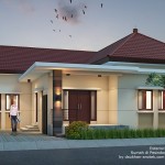 Gambar 3D Fasad Depan Desain Rumah di Pesindon kota Pekalongan