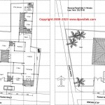 Gambar Denah Lantai dan Denah Rencana Atap. Desain Rumah di Jalan Kauman kota Pekalongan